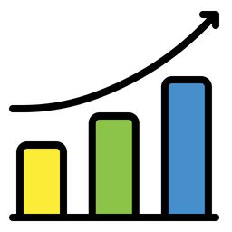 Gráfico de crescimento  Ícone