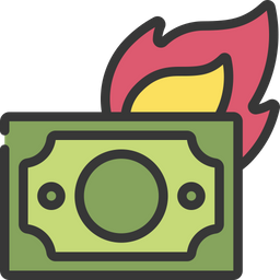 Burning Money  Icon