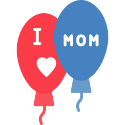 I Love Mom Balloons  Icon