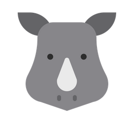 Rhino Face  Icon