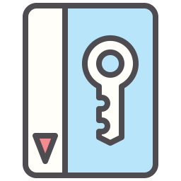 Electronic Key pass  Icon