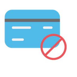 Card Payment Failed  Icon