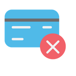 Card Payment Failed  Icon