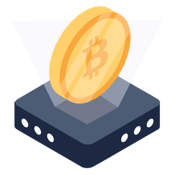 Bitcoin Hologram  Icon