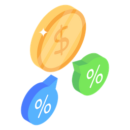 Interest Rates Percentage Increasing Rate Icon
