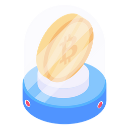 Bitcoin Hologram  Icon