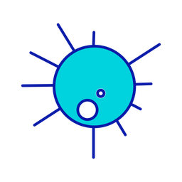Contagious Virus Bacteria Icon