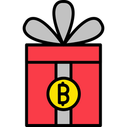 Bitcoin Gift  Icon