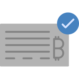 Bank Check  Icon