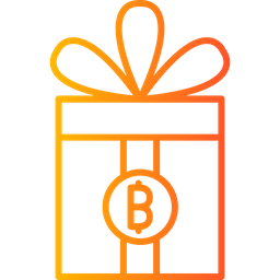 Bitcoin Gift  Icon