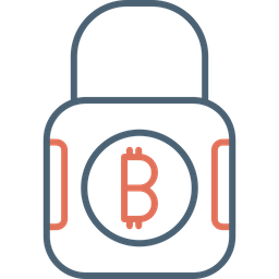 Bitcoin Lock  Icon