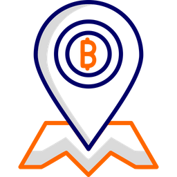 Bitcoin Location  Icon