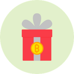 Bitcoin Gift  Icon