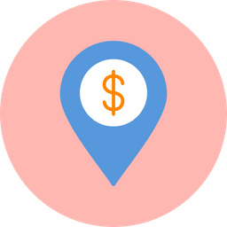 Dollar Location  Icon