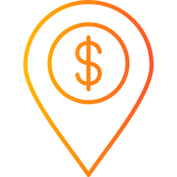 Dollar Location  Icon