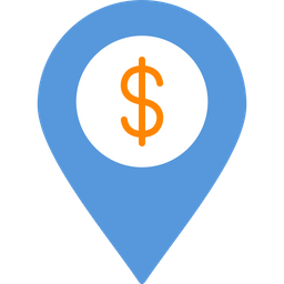 Dollar Location  Icon