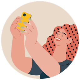 Girl Taking Selfie  Icon