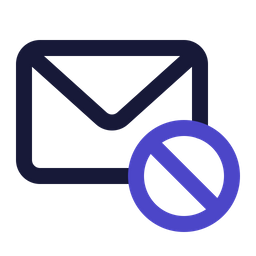 Block Mail  Icon