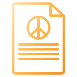 Peace Document  Icon