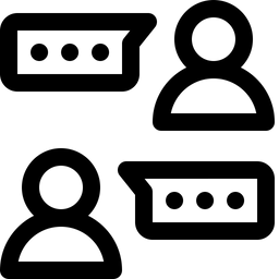 Gruppengespräch  Symbol