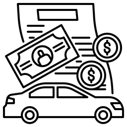 Auto-Ratenzahlung  Symbol