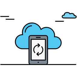 Cloud-Mobiltelefon  Symbol