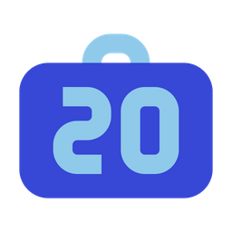 20kg baggage limit  Icon