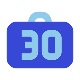 30kg baggage limit  Icon