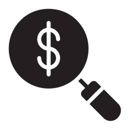 Dollar Search  Icon