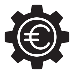 Configuração do euro  Ícone