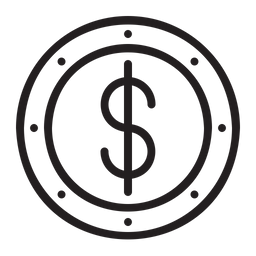 Moneda de dólar  Icono