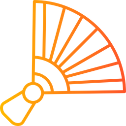 중국 손 팬  아이콘