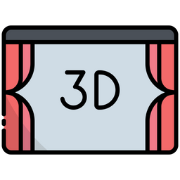 Filme 3D  Ícone