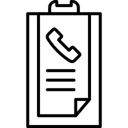 Anrufverlaufsliste  Symbol