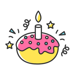 Birthday sweet cake  Icon