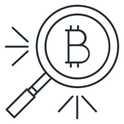 Búsqueda de bitcoins  Icono