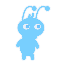 Cute blue alien  Icon