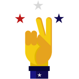 Hand von Amerika  Symbol