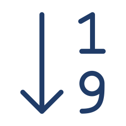 Arrange Number  Icon