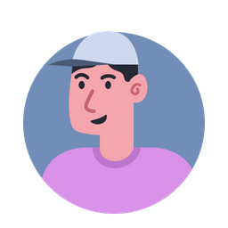 Man With Cap Avatar  Icon