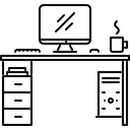 Computertisch  Symbol