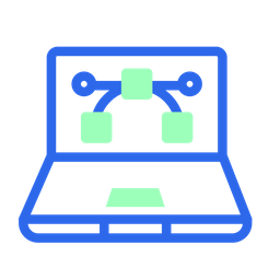 Laptop Designing  Icon