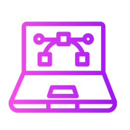 Laptop Designing  Icon