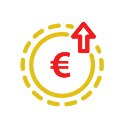 Euro Increase  Icon