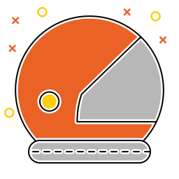 우주비행사 헬멧  아이콘