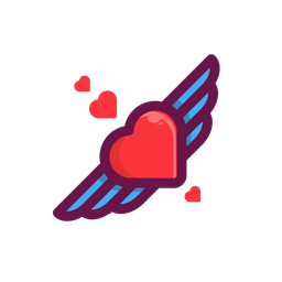 Flying Love  Icon