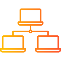 Laptop-Netzwerk  Symbol