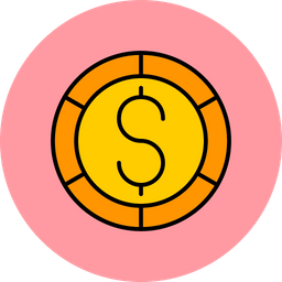 Dollar Coin  Icon