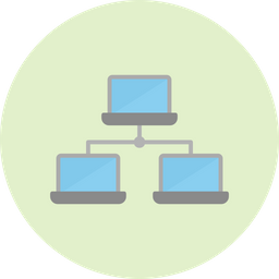 Laptop Network  Icon