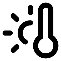 Wärmetemperatur  Symbol